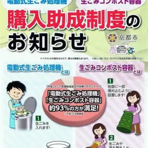 家庭の生ごみ処理に使える補助金情報



